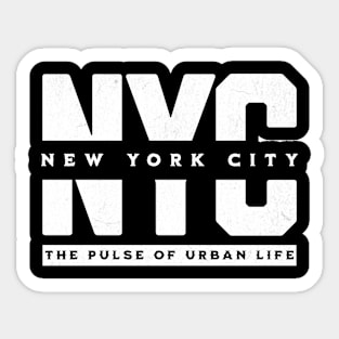 The pulse of urban life Sticker